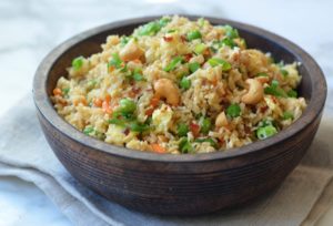 Fried cauliflower rice-