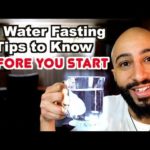 water fasting tips